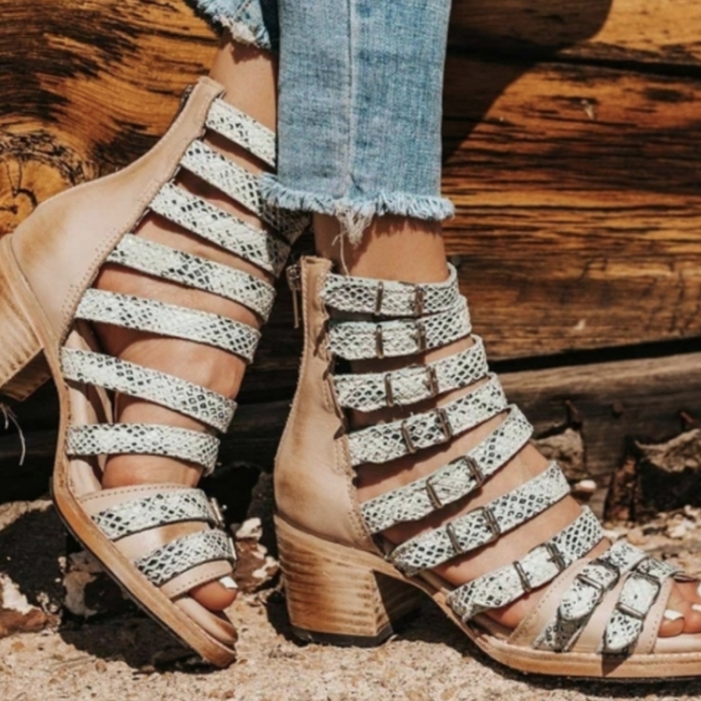 FreeBird Turquoise Casandra Sandal Bootie size 9 - Picture 4 of 11